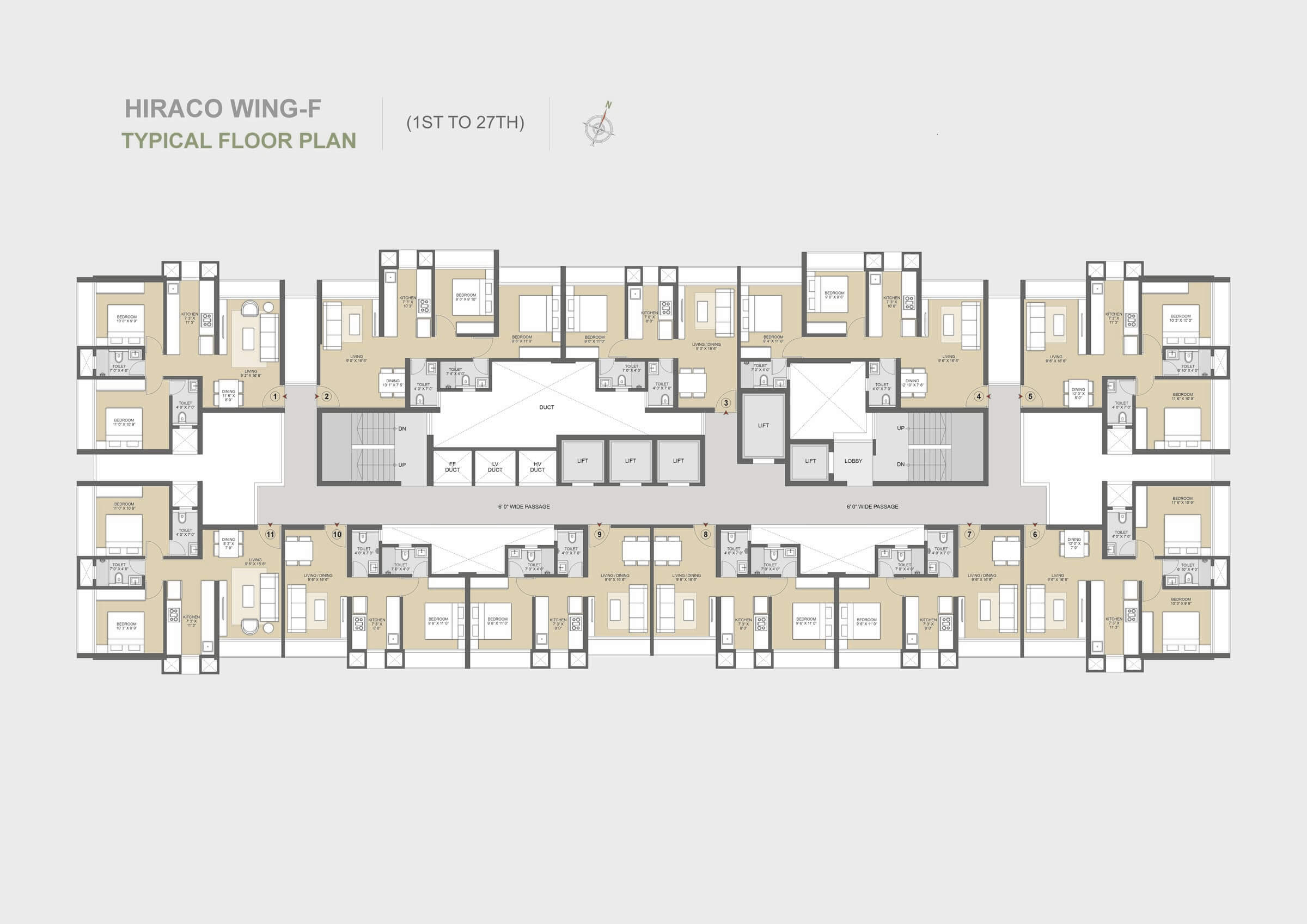 1st to 27th Floor Plan floor plan